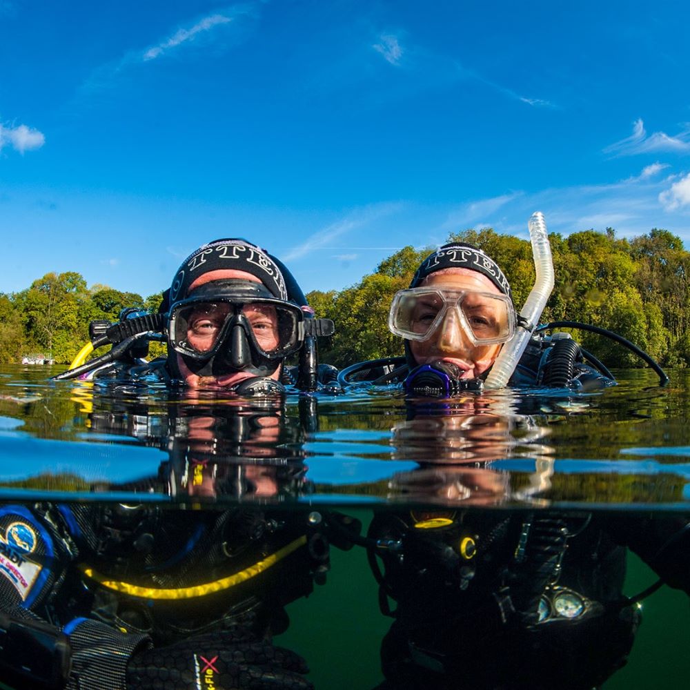 Scuba students in classroom or briefing environment